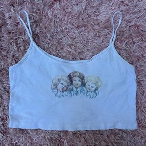 brandy melville three angels cropped tank top, one size/small